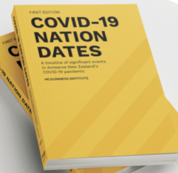 book cover image and hyperlink for: Covid-19 Nation Dates: A Timeline of Significant Events in Aotearoa New Zealand's Covid-19 Pandemic
March 2023, McGuinness Institute