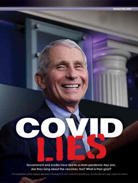 book cover image and hyperlink for: Covid Lies
by Rebecca Terrell and R. Cort Kirkwood
August 2021, John Birch Society